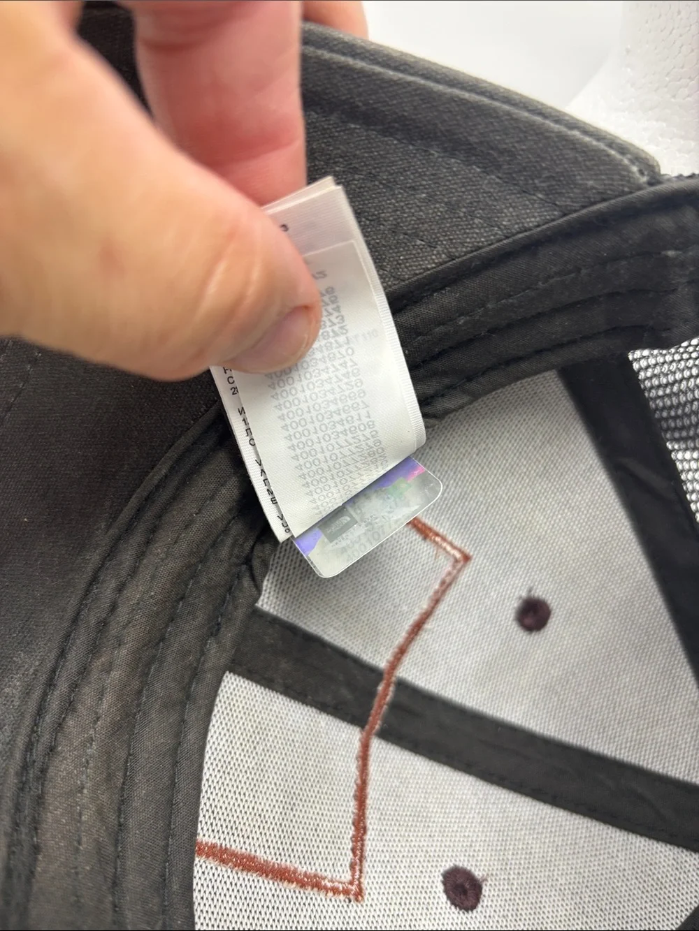The North Face Maroon and Brown Patch Trucker Hat
